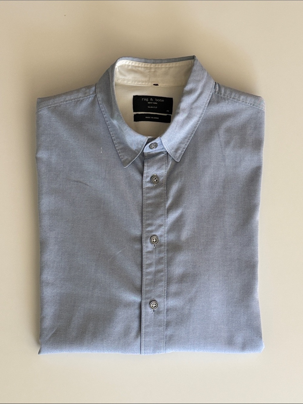 rag & bone slim fit chambray shirt